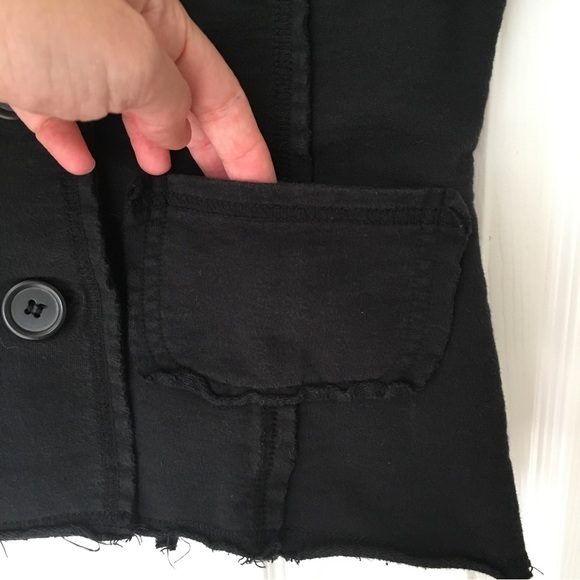 Fitted Black Mossimo Short-sleeved 2-button Jacket - Picture 13 of 16